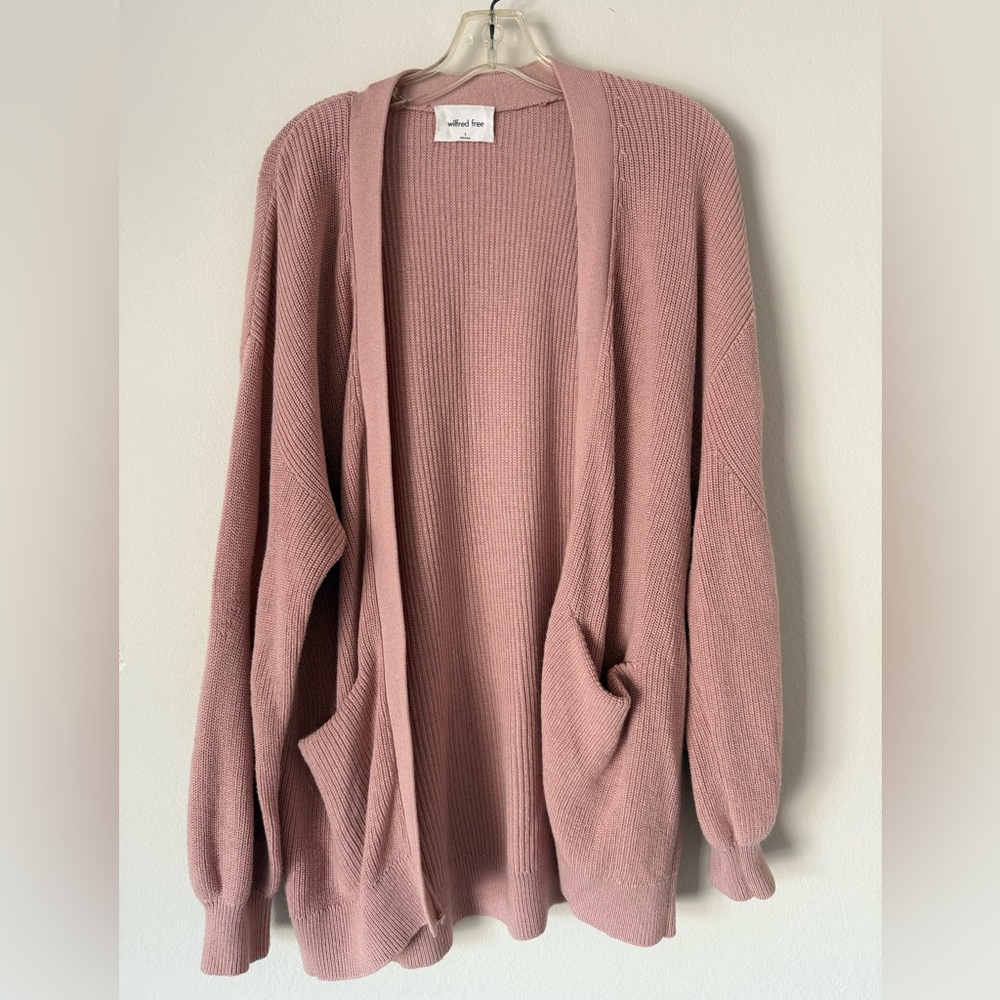 Wilfred Free Pink Cardigan Sweater